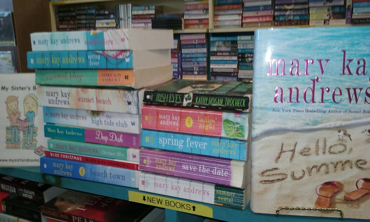 sister_books's tweet photo. Today's #ReaderMeetWriter author is one of our #favorites. How many Mary Kay Andrews books have you read? #sindies #shoplocal #virtual #authorevent #PILBA https://t.co/mE9qgFVZLk