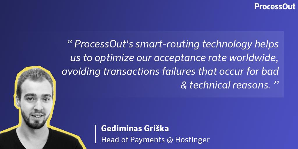 ProcessOut (@processout) on Twitter photo We're super happy to provide Gediminas Griška and
<a href="/HostingerCOM/">hostingercom</a> 's payment team with ProcessOut's Payment Smart-Routing engine!
Thank you Gediminas for the feedback! We're super happy to provide Gediminas Griška and
<a href="/HostingerCOM/">hostingercom</a> 's payment team with ProcessOut's Payment Smart-Routing engine!
Thank you Gediminas for the feedback!