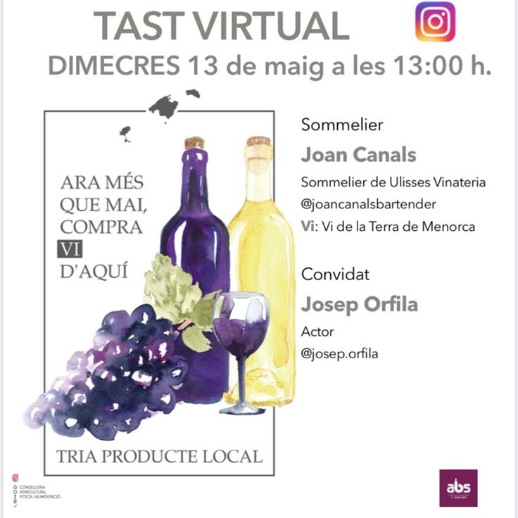 🍇Vos deixam el cartell del tast de demà amb el sommelier Joan Canals i l'actor Josep Orfila

❗I els links del tast d'avui youtu.be/quKtfW6xnmY i el d'ahir youtu.be/fVjKg4s_B0k

🍷Salut i bon vi!