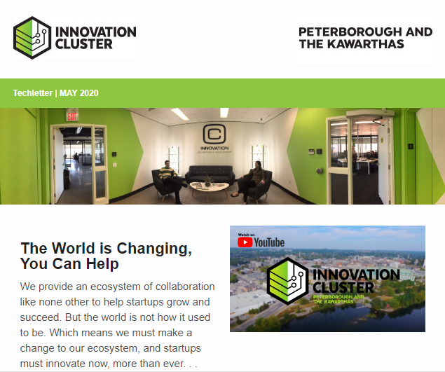 InnovationPtbo's tweet photo. We have information, resources, events and more in our May #techletter, check it out! ⚡️ https://t.co/JC7nbw6f5h
Sign up to our email list to stay up-to-date with all things innovation! 👉👉https://t.co/vxEUJ7EFHX #ptbo #startup #kawarthalakes https://t.co/xERQQ0g4qR