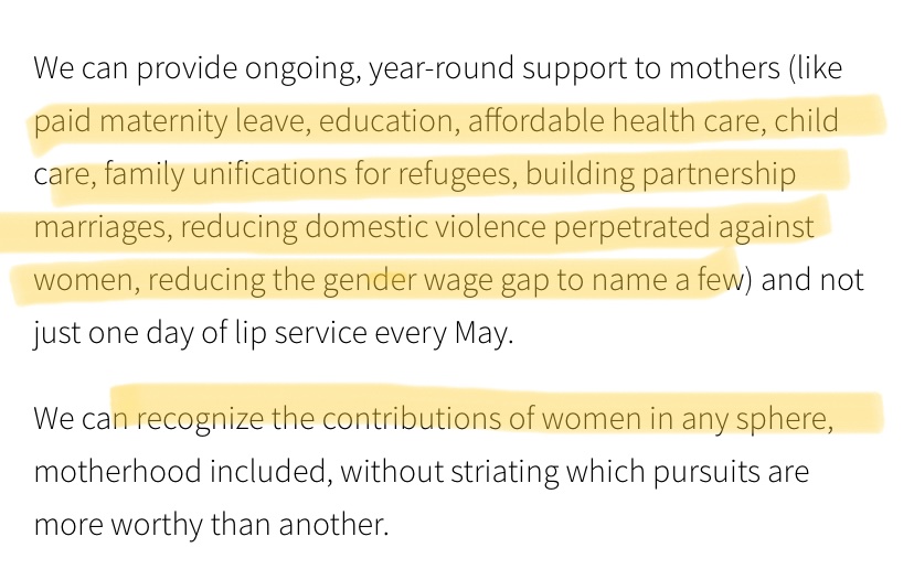 RoryAHa's tweet photo. 👏👏👏 As a childless woman who married *late* (for Utah standards), this article sums up my feelings pretty well. 
Personally, I would love to see Mormons celebrate IWD with the same fanfare as Mother’s Day. Move the awkward gifts + meals served in the gym to March! https://t.co/AWFAu91KxL