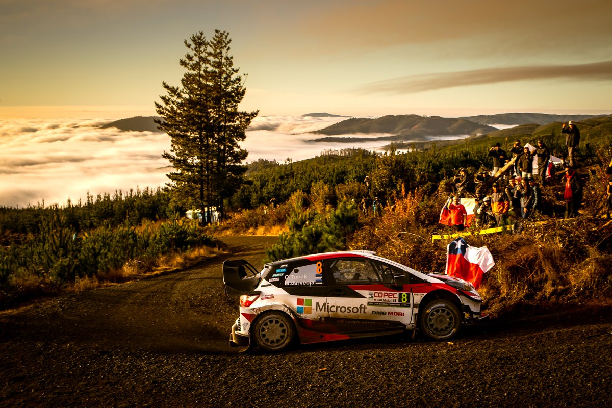 TGR_WRC's tweet photo. One year ago we celebrated victory at Rally Chile 🇨🇱🏆

#Toyota #YarisWRC #WRC #RallyChile #ToyotaGAZOORacing #TGR_WRC https://t.co/TJ6pgcFmtP