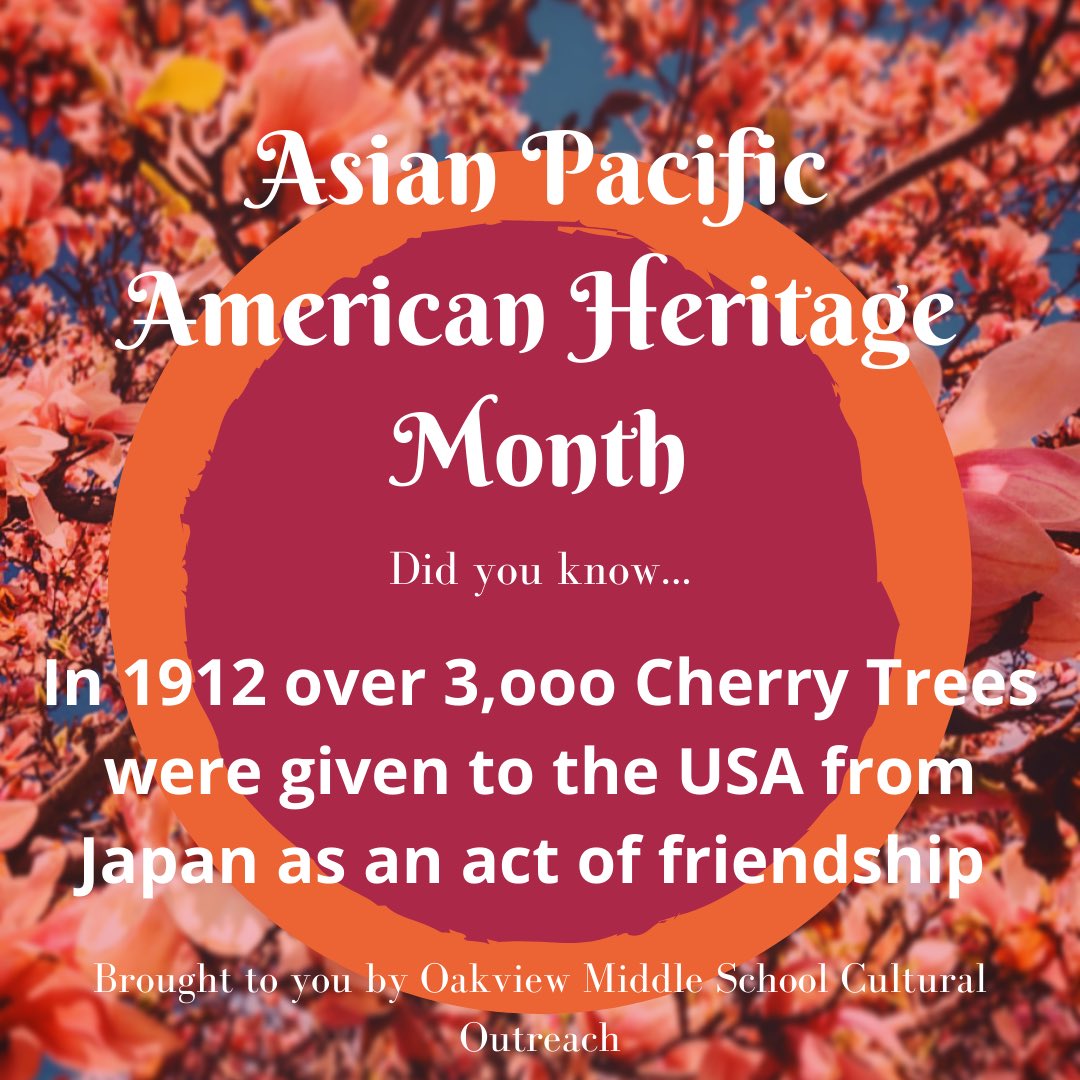 When one of the Cultural Outreach group members -Kaylee G-takes an awesome pic of cherry blossoms-you have to use it! ⁦<a href="/Oakview_MS/">Oakview MS</a>⁩ ⁦<a href="/LkOrionSchools/">Lake Orion Community Schools</a>⁩