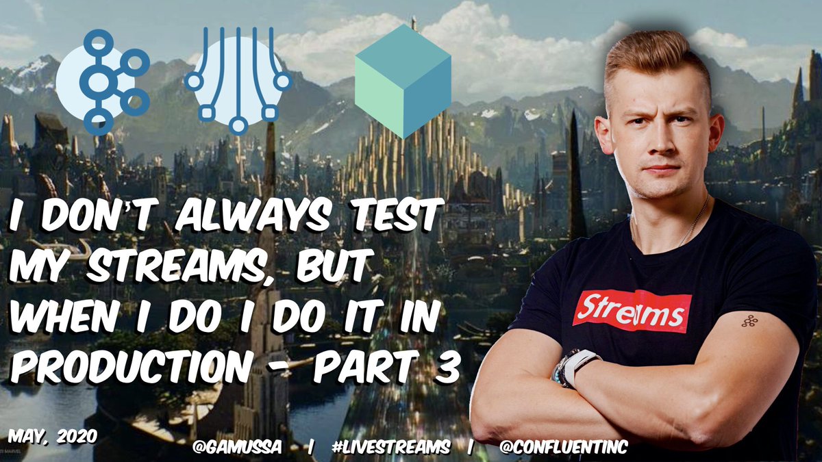 gAmUssA's tweet photo. ๐ฃ #StreamingThings #Livestreams tomorrow 5/13 3PM ET
https://t.co/lorqiDKCjz
We will talk about @kafkastreams integration testing using @testcontainers
๐ don't forget to "ring dat bell" to get notifications! https://t.co/ubO0KJ2Y3S