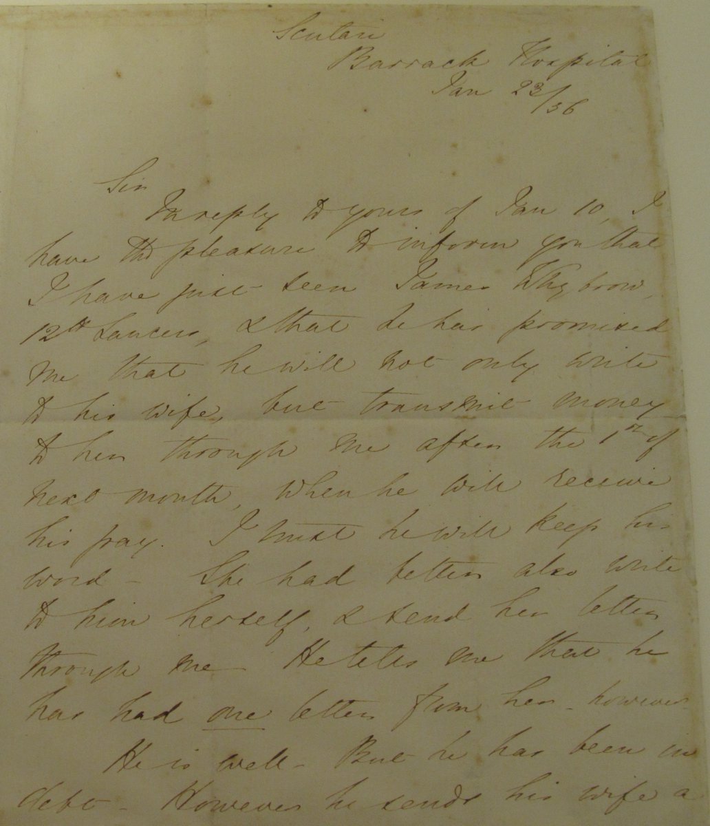 Lancers_Museum's tweet photo. Florence had great respect for the 12th Lancers. Writing on behalf of James Whybrow to the Reverend Richard Glover she stated, “I consider the 12th Lancers the more “respectable” Regiment we have”. #OrGlory #Lancers #Nightingale #Crimea https://t.co/7NlczIKouE