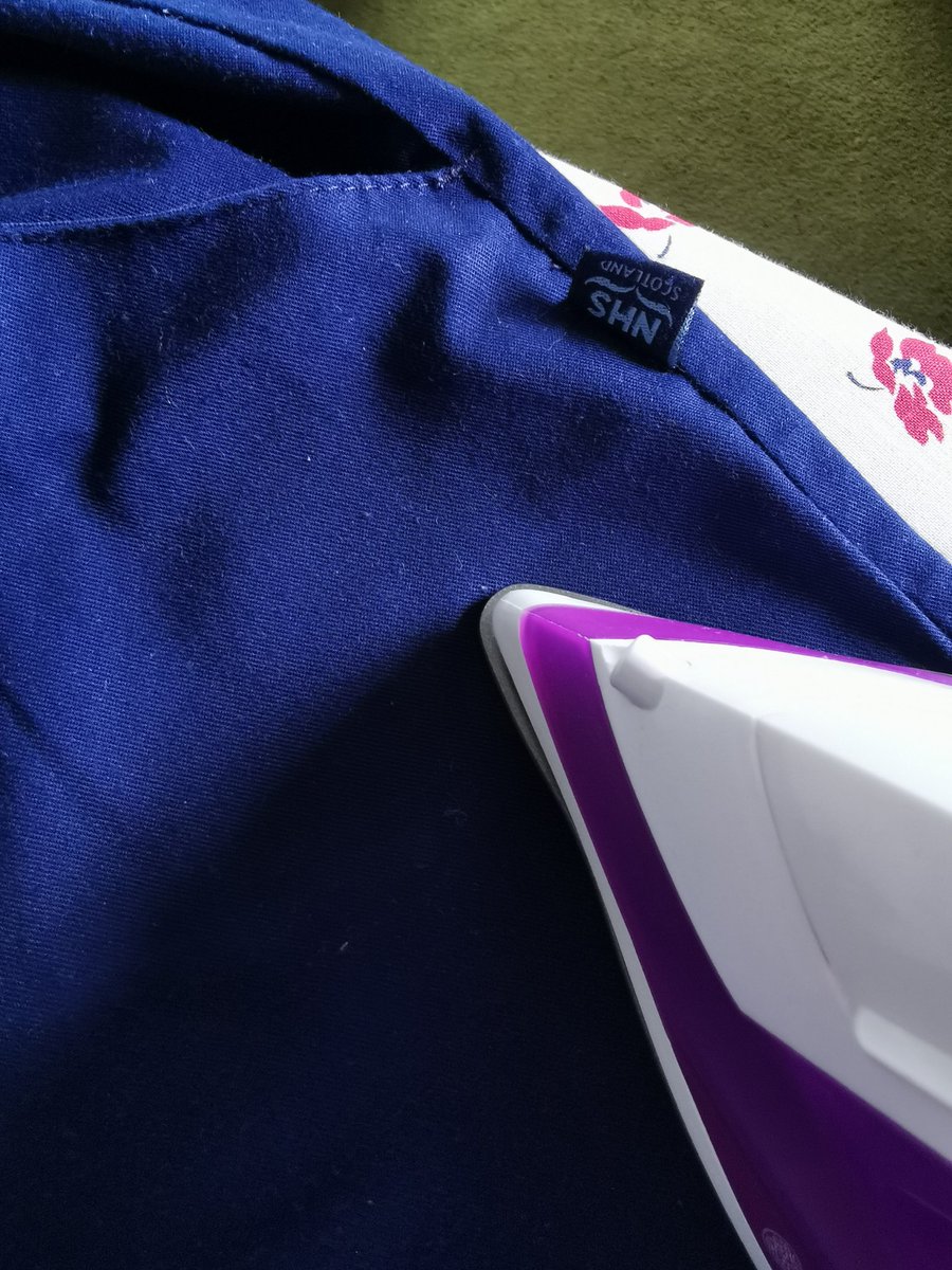 Volteral's tweet photo. Whilst I'm off duty I'm put to work Ironing the bosses uniform for #night #medshift #internationalnursesday ๐๐๐๐๐๐ Thank you to all nursing staff and carers ๐ https://t.co/P1qaMbZEOq