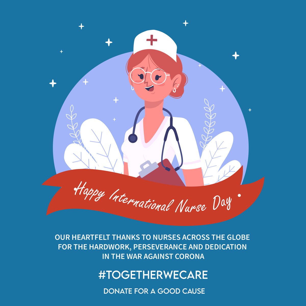 EnactusIITD's tweet photo. "May all the care and kindness you give to others come back to warm your heart."
Enactus IITDelhi wishes 'Happy Nurses Day' to all the nurses who take the front-row in the battle against epidemics like a true warrior.
#TogetherWeCare 
Rise up and help our frontliners.
@AIIndia https://t.co/thbtBGb4Vb