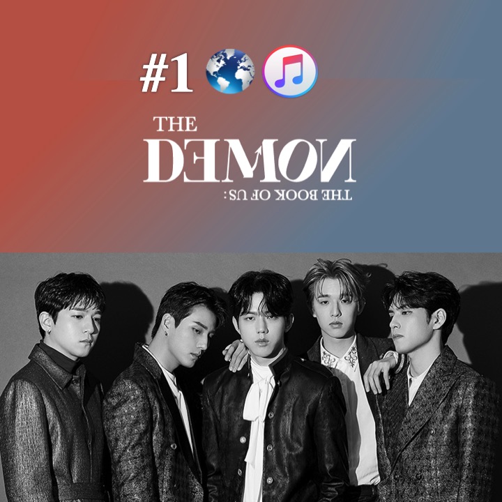 WORLDMUSICAWARD's tweet photo. #DAY6 is back With A Huge Bang At #1 On The Worldwide iTunes Album Chart With Their Brand New Mini Album #TheBookofUsTheDemon”!👊🕺🕺🕺🕺🕺🥇💿🌎🎵📈🔥🌟👑 @day6official 
https://t.co/MNC0CuZviZ https://t.co/XqtqFBUDbh