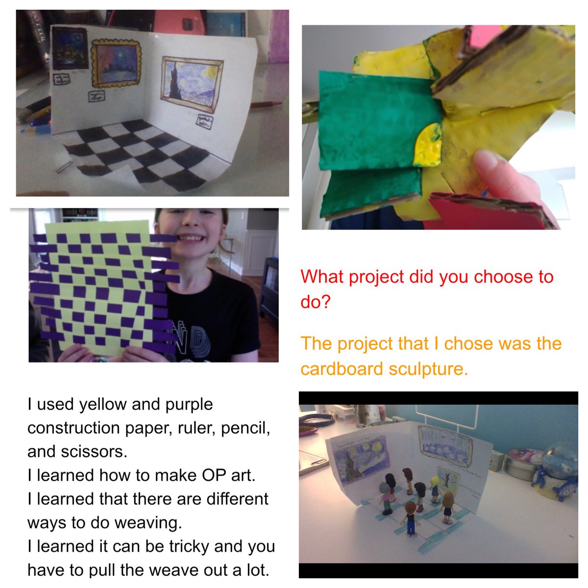 Amazing student work coming in this week from CM students. Not only do they upload their artwork, they reflect on the process of art making! #paperweavings #museumcuratorkids #wiltonwayct <a href="/Caroline_HD/">Caroline H. Duggan</a> <a href="/MMontanaro_Art/">Michele Montanaro</a> @LCatalano42 <a href="/DrJenFalcone/">Jen Falcone</a>
