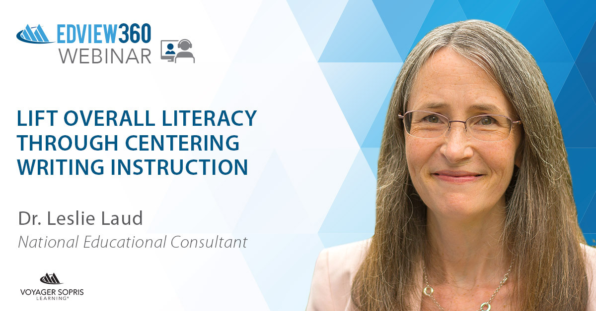 On Demand! Reading and writing skills are closely linked. In this informative #webinar, learn how to effectively teach centering #writing instruction to increase student success. Watch now: bit.ly/2UXwMo2  #literacy #PD #professionaldevelopment #remotelearning