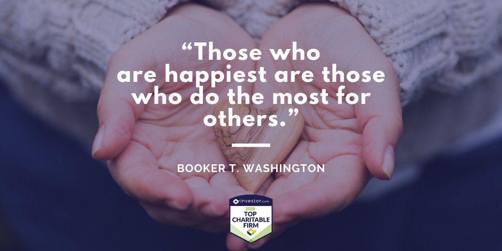 investor_com's tweet photo. It's #TrustedTuesday and we're thrilled to announce our 2020 Top Charitable Firms in the country list! We'll be recognizing these firms throughout the week, but in the meantime, check out the full list and requirements here: https://t.co/Om3BOQ2tuY.

#CharitableFirm https://t.co/ov6wmnFITn
