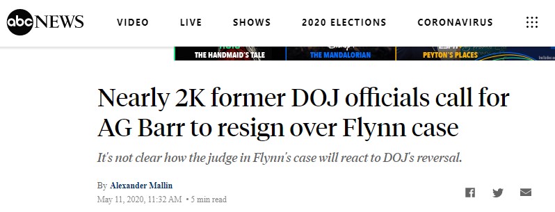 You've probably seen the news about ~2000 former DOJ lawyers demanding Barr's resignation over the Flynn case.Two signatories are former professors of mine: Neal Katyal ( @neal_katyal) and Paul Butler ( @LawProfButler). Katyal taught me criminal law, Butler criminal procedure.