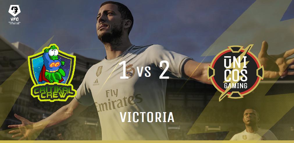 ‼️ Jornada 10 <a href="/VFOspain_ps/">VFOspain PS</a> ‼️

   ✅ <a href="/UnicosGaming/">Únicos Gaming</a> 2-1 <a href="/CritikalCrew/">CRITIKAL CREW</a> 

              ⚽️⚽️ @OperacionAtomik 
              👟       @ChiviiRap 
              👟        #Txumo
              🏅       @OperacionAtomik