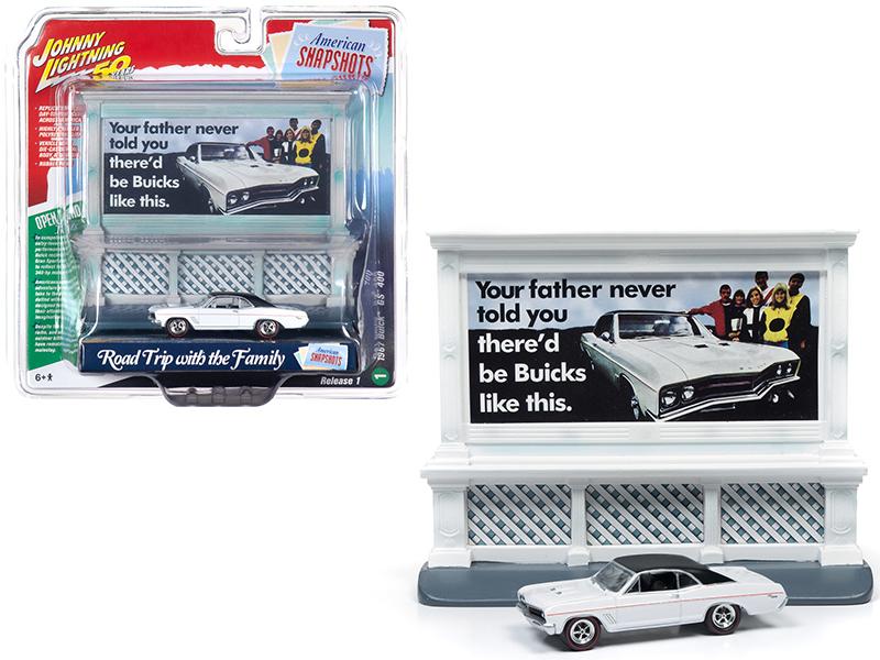 Check out this product 😍 1967 Buick GS 400 White with Buick City Billboard Johnny Lightning 50th... 😍 by Johnny Lightning starting at $36.01. Show now 👉👉 shortlink.store/NtmS6V5Saq