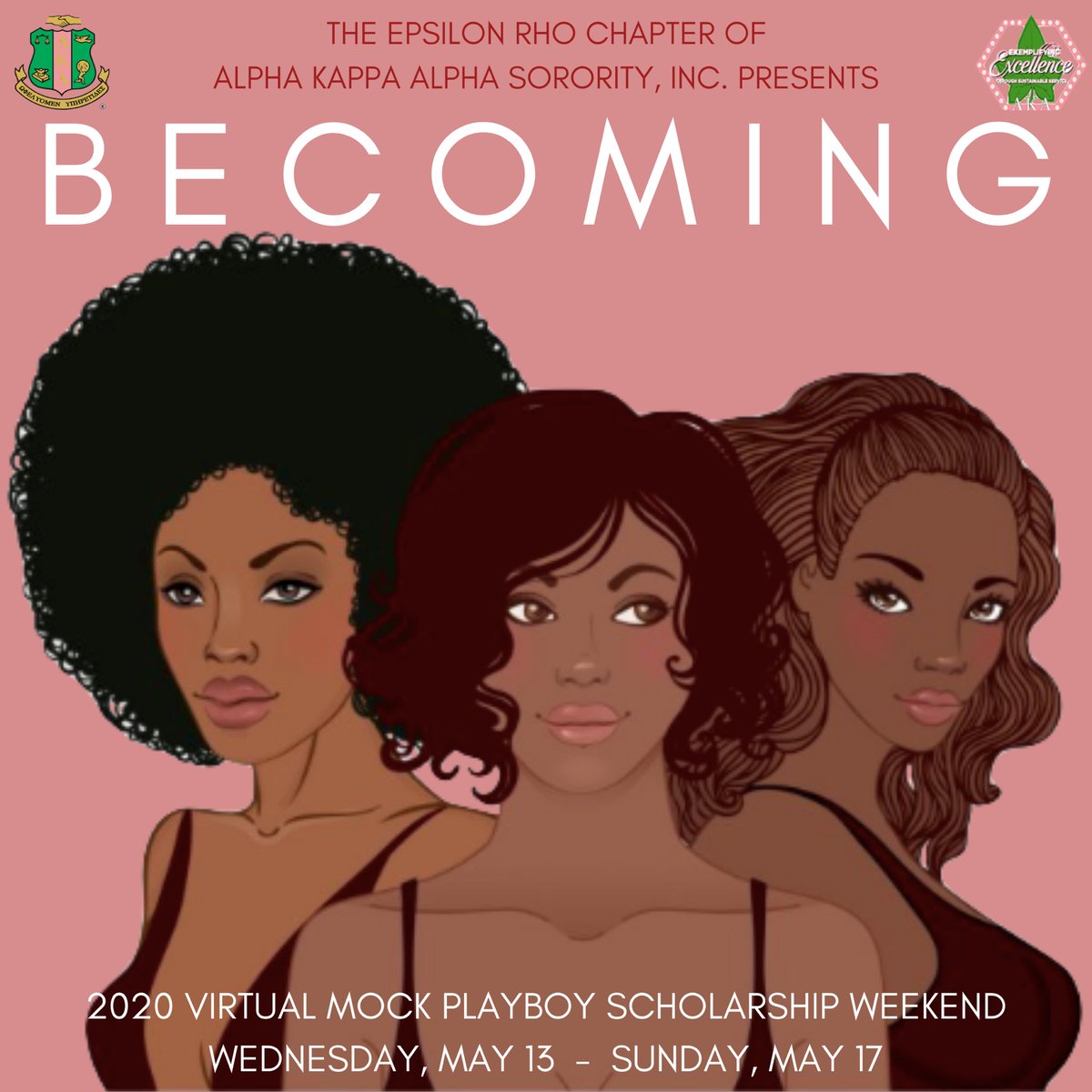 AKAEpsilonRho's tweet photo. Michelle Obama’s “Becoming,” a New York Best Seller, focuses on her roots and how she found her voice. This week, join us for various virtual events prioritizing YOU, your voice, and your growth. Stay tuned to see all we have in store for you. Add us on instagram @aka_epsilonrho https://t.co/frOC6MI0fy