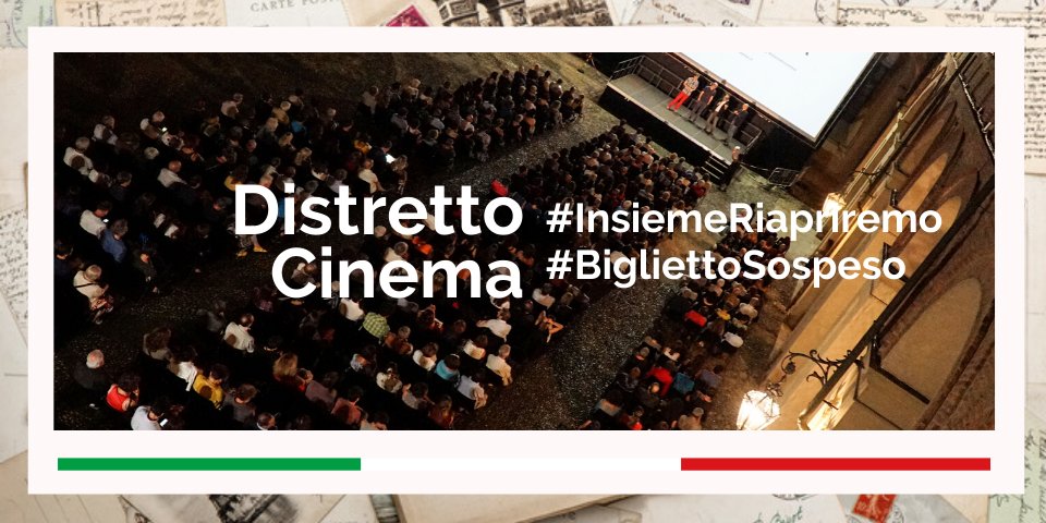 🎟 Anche <a href="/distrettocinema/">distretto cinema</a> ha aderito a #BigliettoSospeso e chi acquisterà almeno 4 Biglietti Sospesi riceverà un metro di pellicola originale 35mm di un film. Tutte le info per sostenere <a href="/distrettocinema/">distretto cinema</a> e gli altri enti aderenti qui 👉 bit.ly/2wyCIf6

<a href="/cultura_italiae/">Cultura Italiae</a>