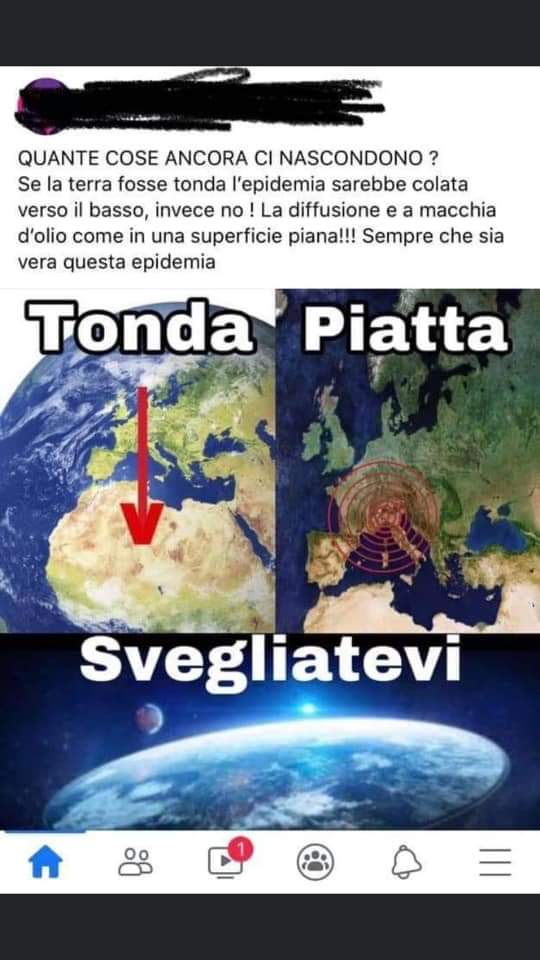 emmeth83's tweet photo. Il ragionamento non fa una piega!!
#cospirazione #terrapiattisti #svegliatevi https://t.co/JoxjRpWKjp