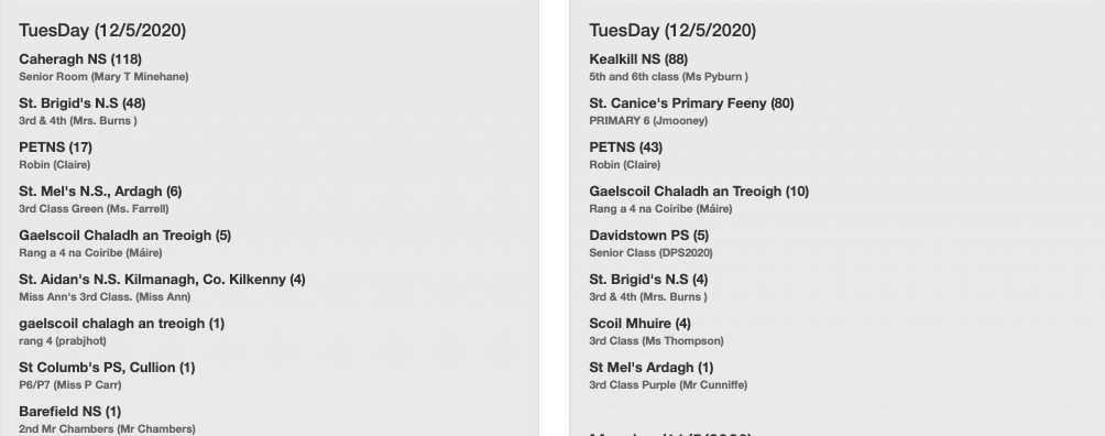 mathsweek's tweet photo. #3at3 🏆 On today's #TargetBoards - well done to Caheragh NS on heading up the Junior Board, and to Kealkill NS who are top of the Senior Board!
👉 https://t.co/wlbKzOiTJa
#mathsathome #Mathswee #IUseMaths https://t.co/2pTths00cF