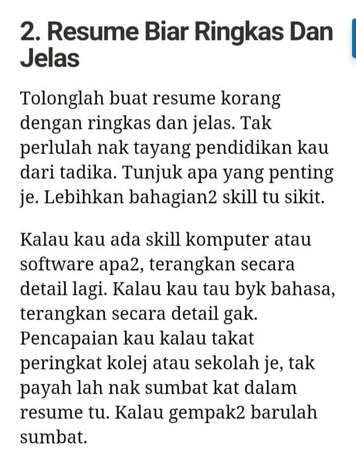 aaizatnizam's tweet photo. Nasihat abg HR Prihatin kat sume Fresh Grad yang tgh gigih nak cari kerja kat luar sana

Cuba tengok point no 5, mesti ramai yang  t'kantoi! 😁😁 https://t.co/Z2xDFhocjm