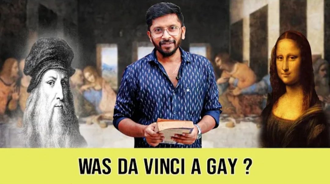 _MovieVerse's tweet photo. Leonardo da vinci oru ஓரினச்சேர்க்கையாளர் ?? 

Was *Da Vinci* a Gay ? 

History Decoded | Leonardo da Vinci | Pop Suresh #HistoryDecoded

https://t.co/XQcOAHWds8

#leonardodavinci @popsuresh @gautamitads #MonkeyMinds #Davinci #MonaLisa  #TheLastSupper #secretofmonalisa #GAY https://t.co/k5BHXh2Wap