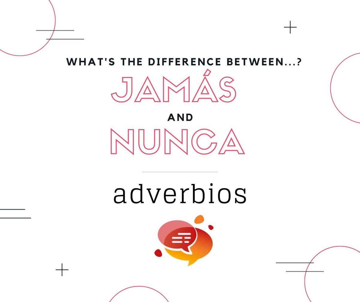 ECoursesSpanish's tweet photo. ¡Vamos a aprender español! #5 🇪🇸

Today we are going to change our❓#question❓ 
Do you know what's the difference between these 2⃣ #adverbs? 🤔
They are quite similar, so pay attention 😎

We'll publish the answer tomorrow 📆

#learnSpanish #speakSpanish #Spanish https://t.co/amLO9SBUEF
