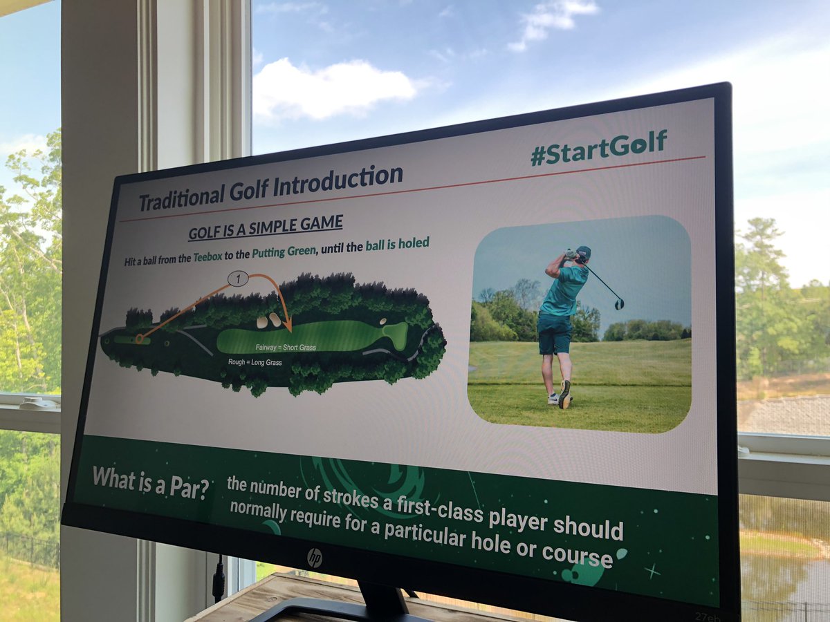 MattReaganGolf's tweet photo. Pumped for @Op36Golf first May #StartGolf class this evening! https://t.co/BPXHxbcImo https://t.co/nhH0OG5RL4
