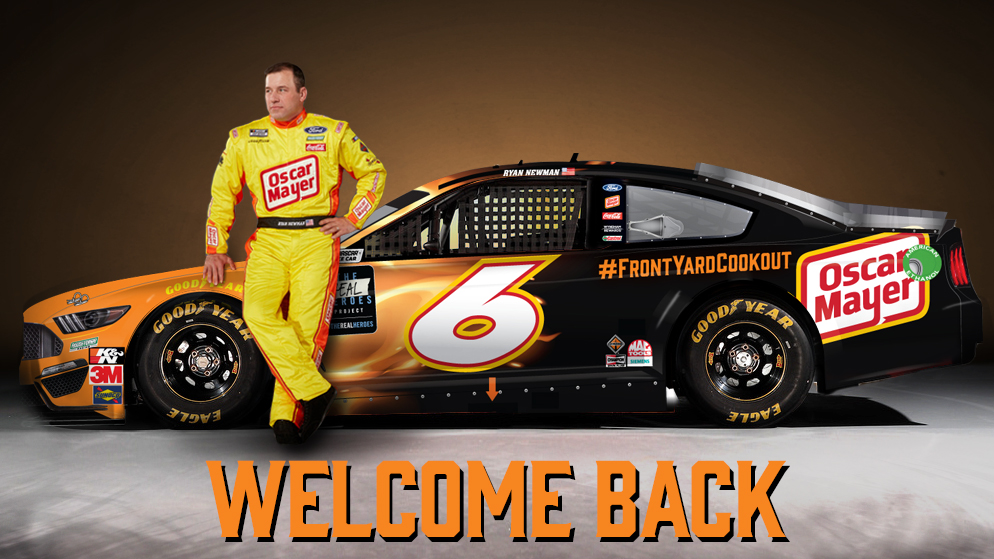 .<a href="/NASCAR/">NASCAR</a> 👏 is 👏 back 👏 this 👏 Sunday and so is our main man <a href="/RyanJNewman/">Ryan Newman</a>! Words can’t really describe how epic this is, but this photo sums it up pretty nicely 😎