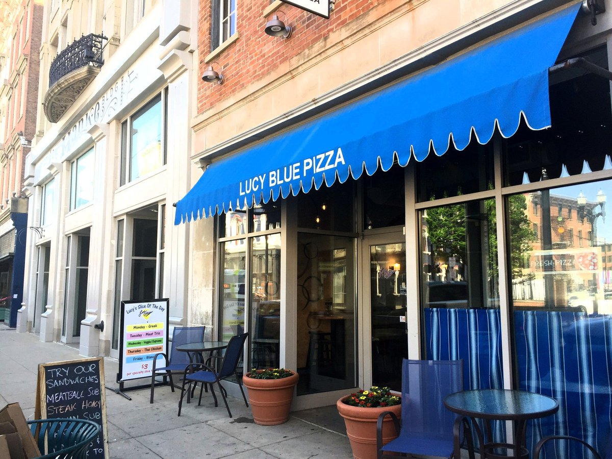 lucybluepizza's tweet photo. So happy to see our retail friends opening up across the city! We're excited to add a few of our outside dining tables this Friday as well. Take-out & delivery still available day 'n night! #otrisopen #cincypizza @OTRCINCY @OTRChamber https://t.co/0gOqOmOjfJ