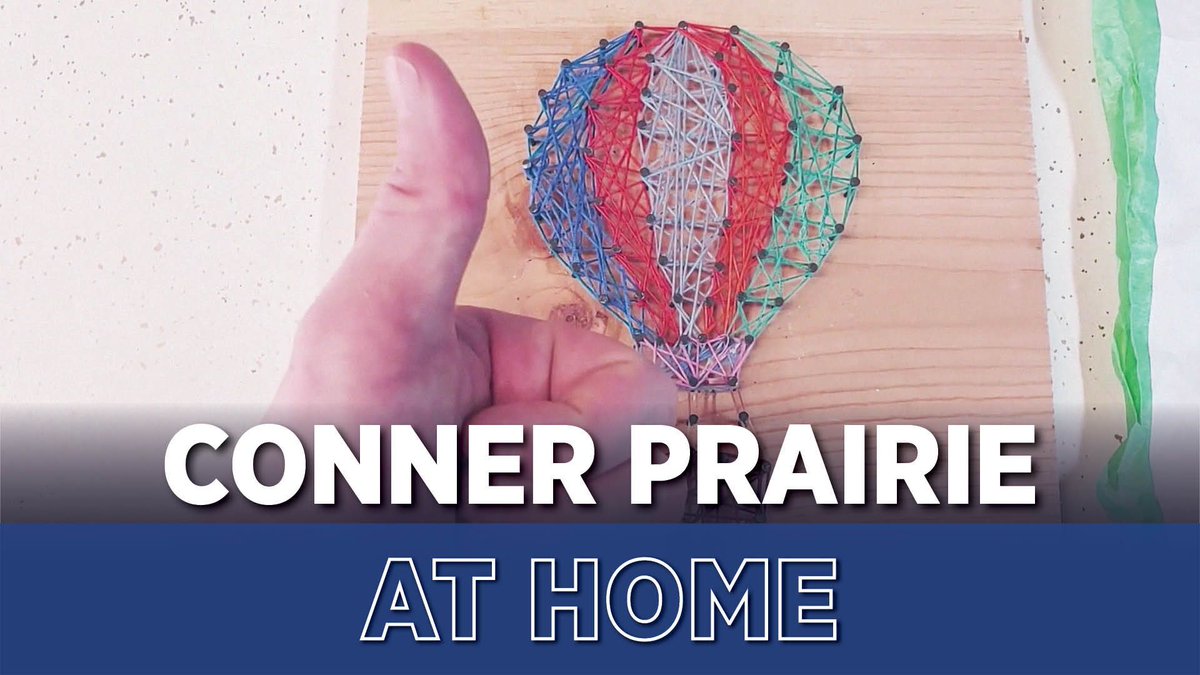 ConnerPrairie's tweet image. Get creative with #CPAtHome - bit.ly/3fGektp

Learn how to make string art with Senior Manager of Programs, Johnny Marquis. Just grab some string, nails and a piece of wood to begin!

Discover more: bit.ly/2WqEmtr

#ConnerPrairie #DiscoverCP #IndyKeepsCreating