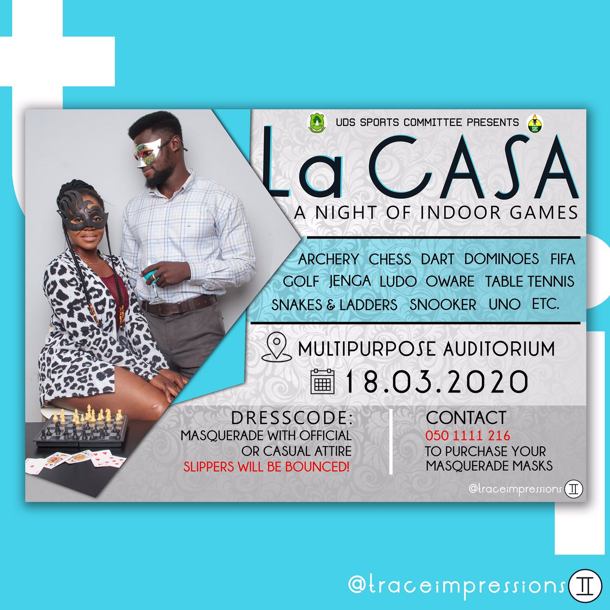 brokenglass_co's tweet photo. Flyer design for La Casa, A Night Of Indoor Games.
#traceimpressions #flyerdesign #flyers #design #graphicdesign #graphicdesigner #graphics #designers #business #party #entertainment #games #gh #africa #uds #udstlc #udssrc #kuulpeeps #kuulpeepsuds https://t.co/FrHBCtXb2K
