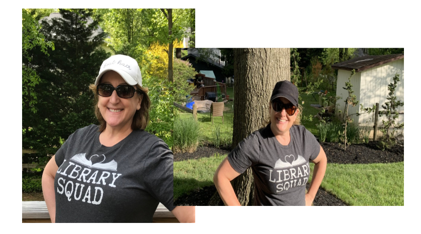 WoodMiddleLMC's tweet photo. Socially Distant Library Squad!  Wood MS Virtual Spirit Week! @HeidiSlatcoff #WoodWorthy https://t.co/BGlizaaOxi