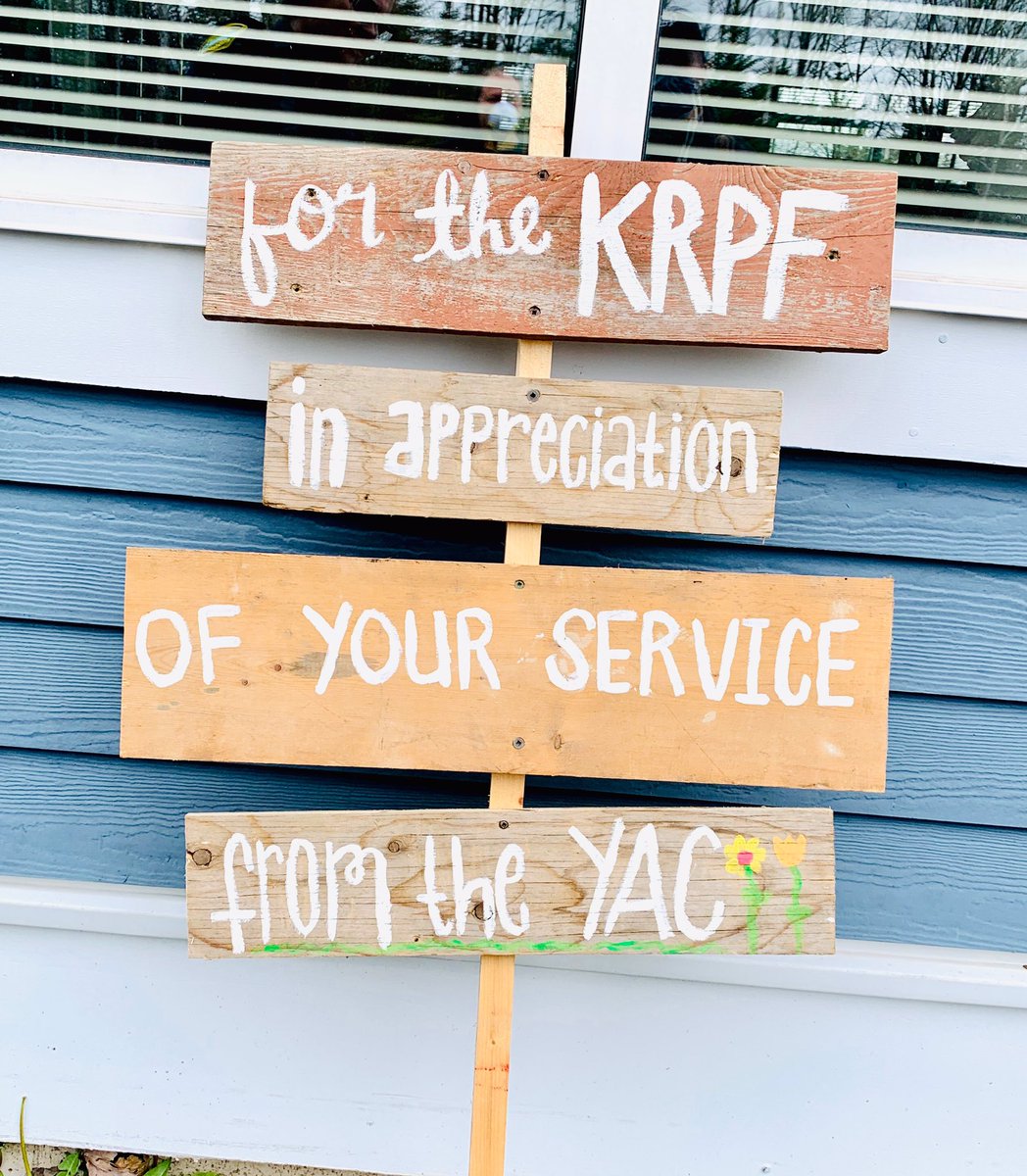 A huge shout out to the KRPF Youth Advisory Committee &amp; Brunswick Nurseries for donating/planting these beautiful shrubs by the employee entrance in recognition of Police Week! Thank you YAC members Grace, Eliza, Jacob and Hunter for all your hard work while physically distancing