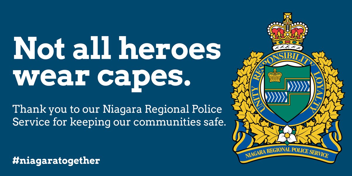 To acknowledge #PoliceWeekON, we would like to thank <a href="/NiagRegPolice/">NRPS</a> for your dedication and commitment to keeping our communities safe #NiagaraTogether