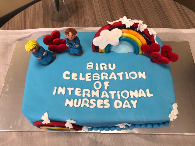FrenchayBIRU's tweet photo. This aftenoon we enjoy a delicious cake to celebrate International Nurses' Day 2020. #InternationalNursesDay https://t.co/diFMJgLjr4