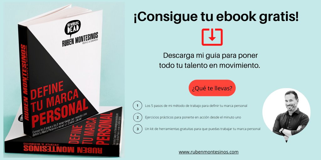 RubenMontesinos's tweet photo. ¡Tengo un regalo para ti! 🎁
He creado este ebook para que puedas empezar a definir tu Marca Personal desde cero ➡ https://t.co/AsmUTLkhgq ⬅
Sigue mi método de trabajo, haz los ejercicios y ponte en valor💪 Recuerda que tú eres tu marca 😉
#marcapersonal #PersonalBranding https://t.co/ShAuBZey0W
