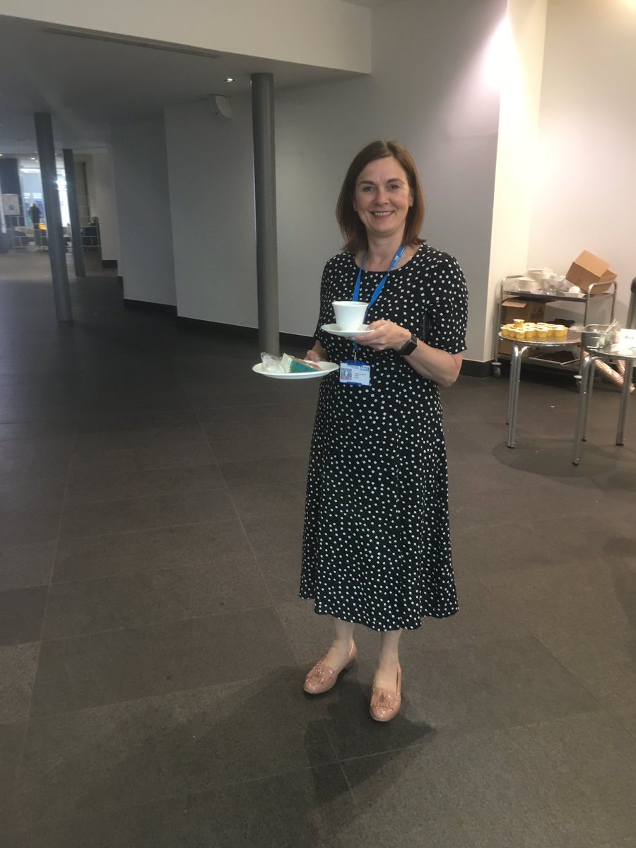#InternationalNursesDay @juliettecosgrov our chief nurse with donated cake &amp; tea on this special day of celebration. All around the world nurses have been providing care in the most challenging time we have ever known. Thank you for everything you do.