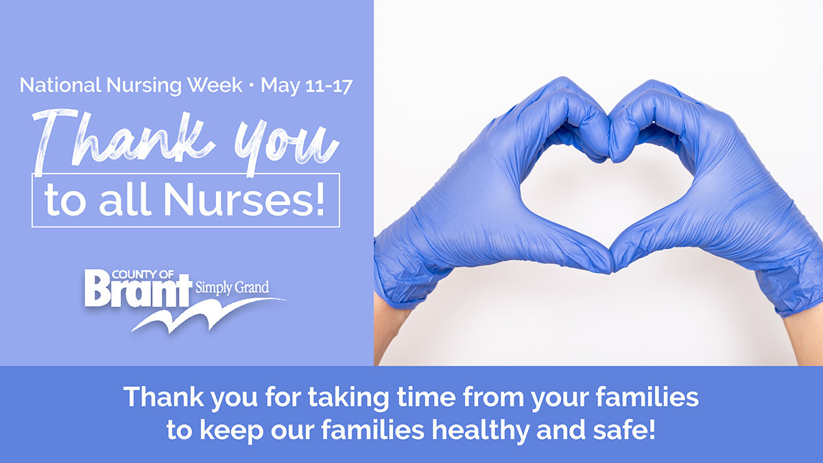 BrantCommunity's tweet photo. We cannot thank Nurses enough!
Thank you for taking time from your families to keep our families healthy and safe! #LoveBrant
Did you know:
National Nursing Week is May 11-17. It always occurs from the Monday to the Sunday of Florence Nightingale’s birthday, May 12. https://t.co/TuWEGfSyla