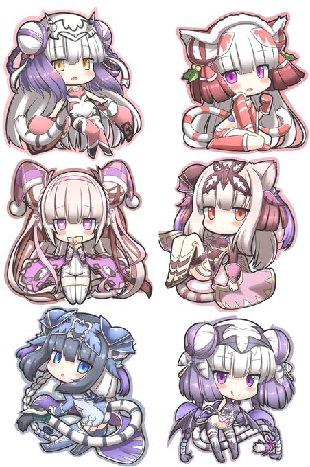 そしてこれはpzdr6thの時に描いたSDハクちゃんズ 