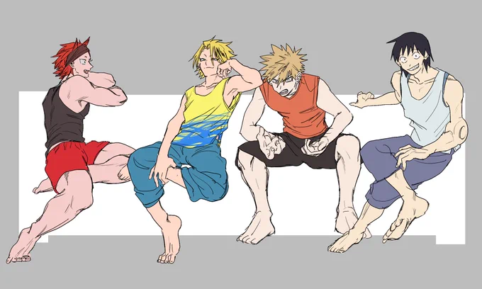 派閥タンクトップ一枚絵にしてみた 