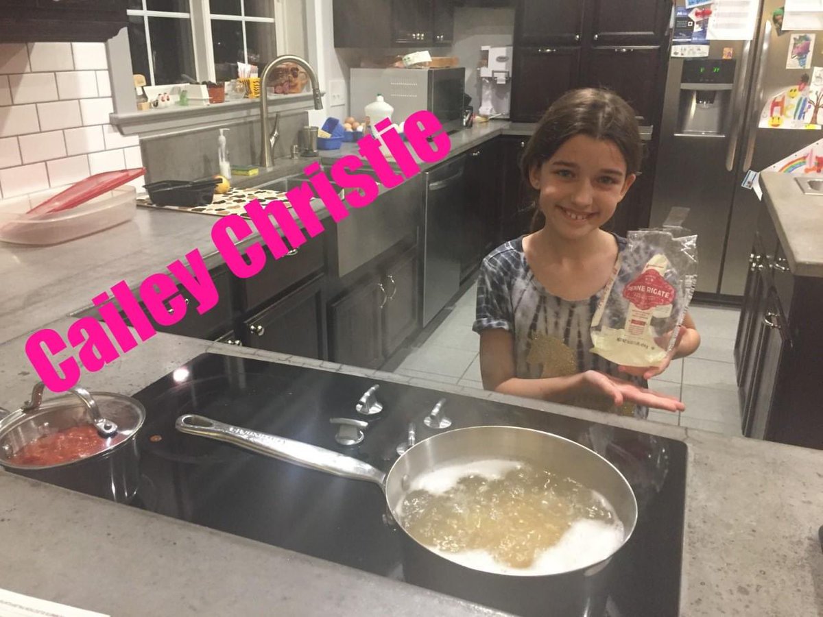 Cailey Christie 4th grade,  has helped us build a deck, take care of her goats, cook lots of food, and bake a cake for her grandmother's birthday.