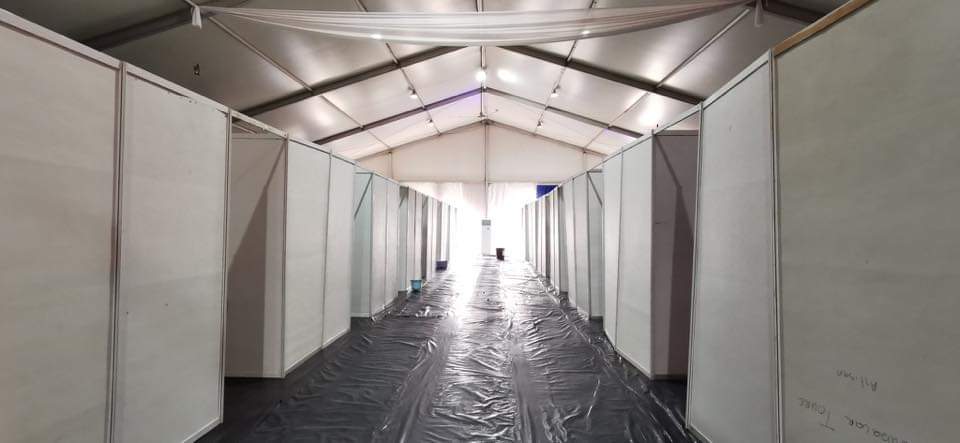 GouvernementM's tweet photo. Activité du Ministère de la santé et des affaires sociales | Coopération Sino – malienne|#COVID19 #CORONAVIRUS 
La Foire d'Exposition Internationale de Bamako #FEBAK  transformé en hôpital de campagne suite➡️https://t.co/RL5P5UlN3o

@LiyingZHU1 https://t.co/Dkgdx9HA4A