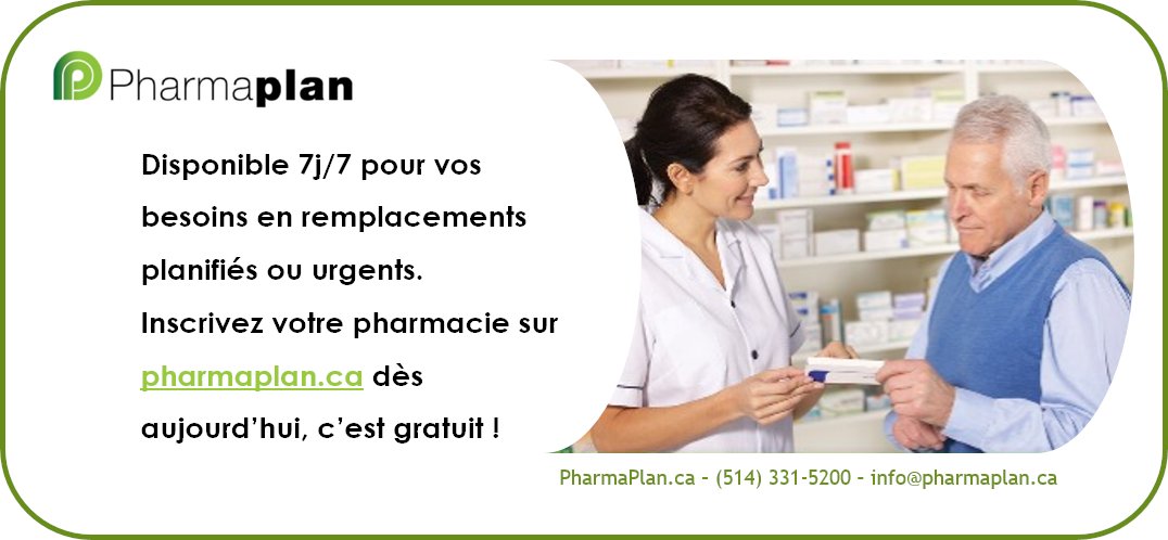 PharmaPlanPro's tweet photo. #pharmacie #Quebec #remplacement #pharmacien #pharmacienne #PharmaPlan #réseaudepharmaciens #covid19 #repos https://t.co/6RxjmqArDb