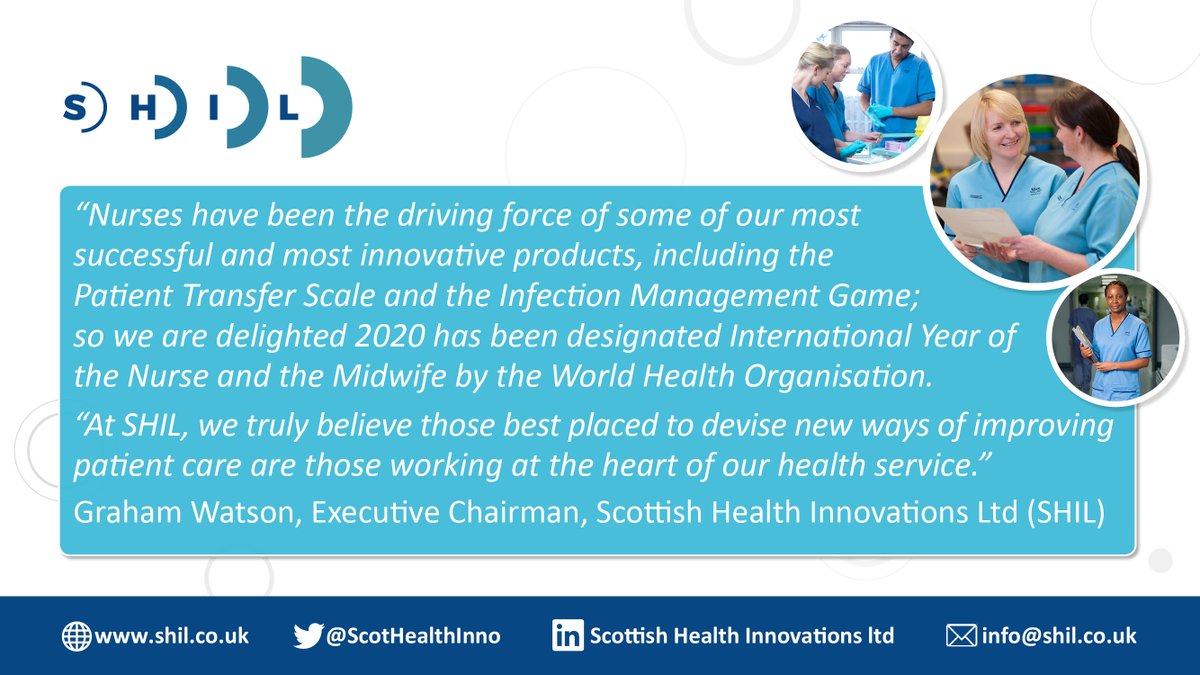 Nurses have been the driving force of some of our most successful and most innovative products so on #InternationalNursesDay we recognise their achievements and encourage more to come forward with innovative ideas to improve patient care. #ScotNurses2020