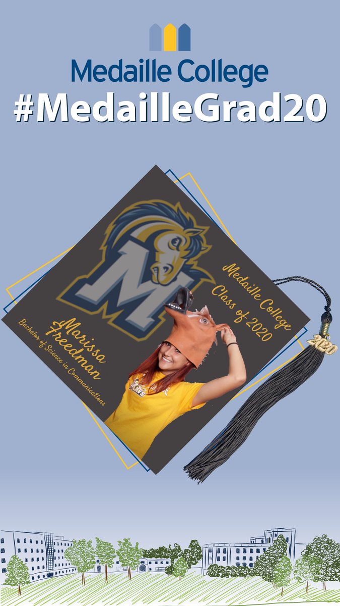 mfreedz's tweet photo. virtual cap decorating was not exactly what i wanted, but here we are👩‍🎓🎓 https://t.co/0b2bwpKl0R
