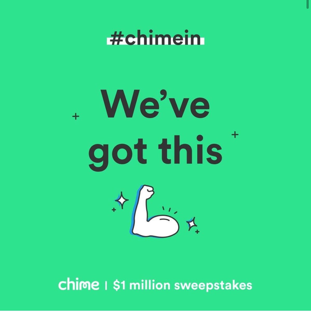 TashaBush90's tweet photo. #Chimesweeps #ChimeIn #CHIME https://t.co/A62vgli62s