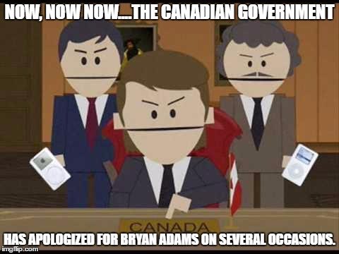 Jacobfarr31's tweet photo. What I’m expecting today from @JustinTrudeau at his daily briefing to the world after @bryanadams outburst earlier.
#Southpark #BryanAdams #BryanAdamsIsOverParty #Trudeau https://t.co/ry29RpjHls