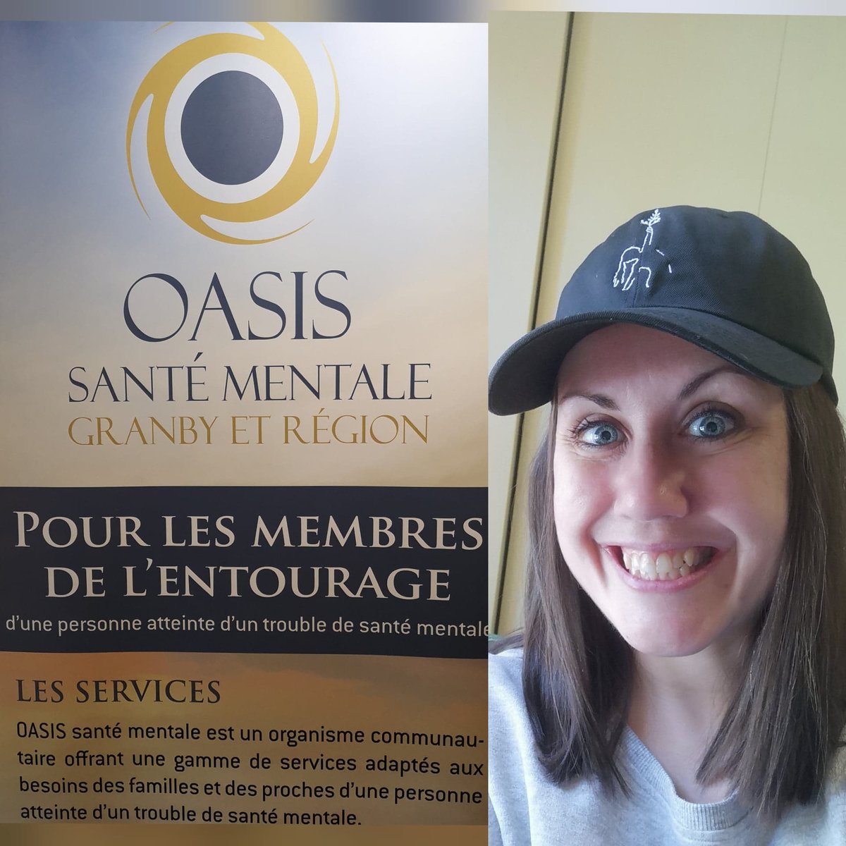 info_oasissm's tweet photo. On vous présente la casquette ''Nadi'' qui démontre un personnage en équilibre entre la terre et le ciel.  

Kool apparel une compagnie qui a comme mission de conscientiser sur l'importance de la santé mentale , remettra 10 %  des profits de ce modèle à notre organisme. Merci https://t.co/6TKQevbNkl