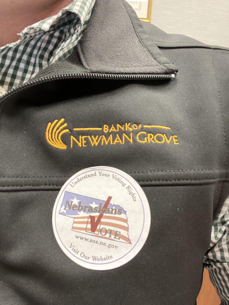PatrickGerhart's tweet photo. Nebraskans, either by mail or in person, don’t forget to vote today. https://t.co/M3HhHxLTVD