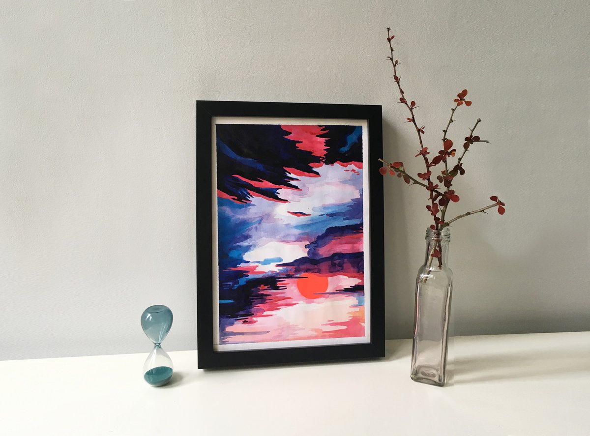 MISHFIT_art's tweet photo. My latest painting "I Dream in Neon" now available on my shop. The perfect way to treat yourself! 😊 https://t.co/lguwBS3st8 https://t.co/UFcvJgt0oU