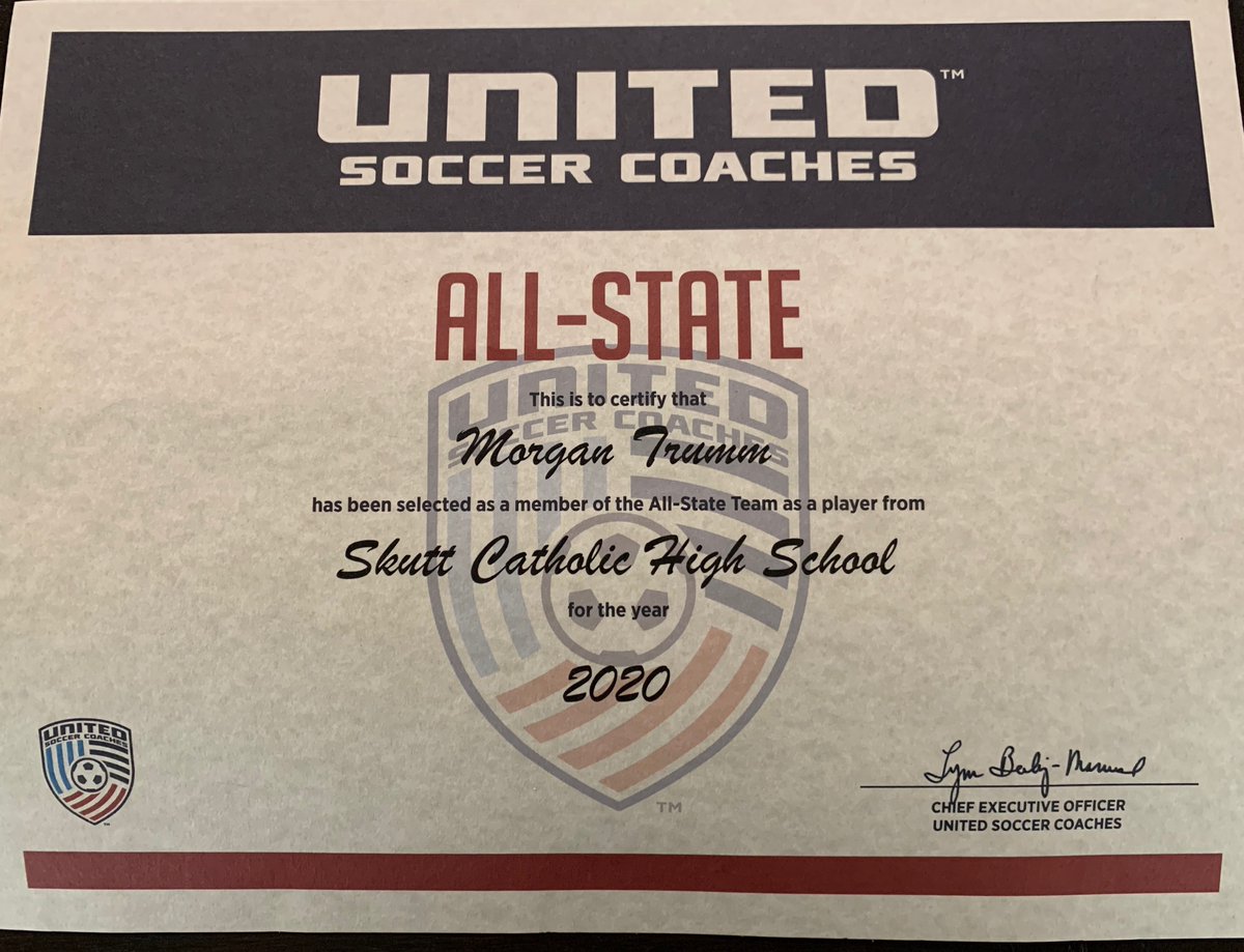 SkyHawkSoccer's tweet photo. Congratulations to Morgan Trumm on being named to the United Soccer Coaches Nebraska All-State team.
Well-deserved and we are very proud of everything you have accomplished over the past 4 years! https://t.co/F1TTqNYMK9